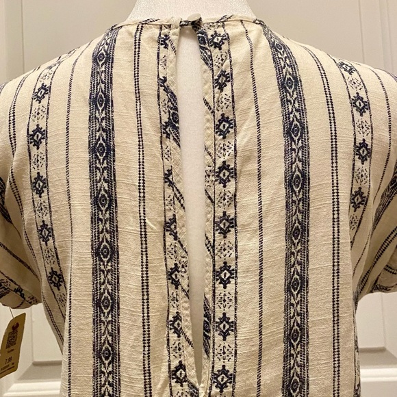 Monteau Linen-blend Boho Jumpsuit (XS) - Picture 8 of 9